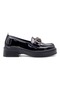 Buckle Detailed Women's Loafer Shoes Patent Leather