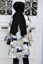 Patterned Oil Green Hijab Tunic 11677YY - 3