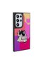 Galaxy S24 Ultra Case Shining Embossed Iconic Figure Sys Amas Silicone Cover - Purple - 8