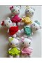 6 Pack Gift Hellokitty Keychain - 2