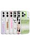 iPhone 13 Pro Compatible Marble Pattern Sys Marbello Case-Black-White - 2
