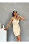 Mini Women's Dress with Strap Snap Closure