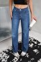 Women's Wide Wide Leg Regular Fit Jean Jeans Trousers Blue