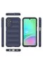 Galaxy A15 Case Sys Ethnic Silicone Cover with Flexible Tpu Hollowed Back Surface Design - Navy Blue - 5