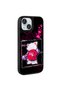 iPhone 15 Case Sys Amas Silicone Cover with Shining Embossed Iconic Figure - White - 5