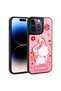 iPhone 14 Pro Case Sys Amas Silicone Cover with Shining Embossed Iconic Figure - Black - 2