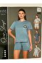 100% Combed Cotton Short Sleeve Women's Shorts Set