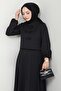 Black Suit with Skirt and Bow Detail - 3