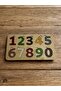 Dinosaur Number Puzzle, Wooden Insert Puzzle, Colorful Educational Puzzle, Number Learning - 2