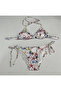 Women's White Star Themed Halter Neck Tie-Up Triangle Bikini Set Hzl25S-Lc5005 - 6