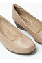 Ladies Low Heel Shoe Beige | Made In Brazil - 4
