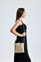 Gold Snake Patterned Ring Handle Chain Hand and Shoulder Women's Bag - 5