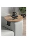 Verla Homs Side Table, Round, Adjustable, 25057