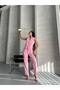 Women's Bottom Top Suit Stylish Stone Button Detail Premium Vest Pants Double Suit - 4
