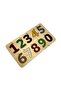 Dinosaur Number Puzzle, Wooden Insert Puzzle, Colorful Educational Puzzle, Number Learning - 4