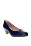 Ladies Mid Heel Shoes Navy Blue | Made In Brazil