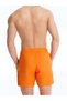 Men's Orange Solid Color Men's Swim Shorts - 2