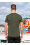 Men's Jacquard Crew Neck Slim Fit T-Shirt - 2