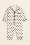6-24 Months Heart Report Fabric Pajama Set - 2