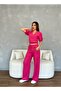 Women's Set with Blouse Pants Pockets - 3