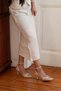 Mery Nude Patent Leather Ankle-Strap Women's Heeled Sandals