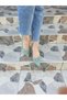 Mint Green Skin Leather Self-Bow Women's Heeled Shoes (Number 1 Tight Fit) - 3
