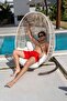 Men's Red Swim Shorts with Quick Dry Pockets - 4
