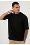 Men's Black 100% Cotton Crew Neck Unprinted T-Shirt - 2