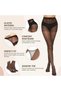 Women's/Girls's High Waist Pantyhose Sheer Tights Stockings, Free Size, Black - 5