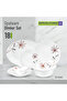 18pcs Opalware Dinner Set Rf12686 Dishwasher-safe, Freezer And Microwave Safe
