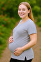 Pregnant Woman Tshirt Hg0032 Gray - 2