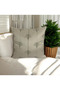 Nature Pattern Digital Printing Cream-Oil Green Piping Decorative Throw Pillow Cover 45X45 - 4