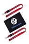 Volkswagen Red Auto Mirror Hanger Rope with Keychain Set of Two |   Volkswagen Dashboard Anti-Slip Pad