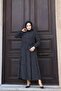 WOMEN'S SUMMER TESETURES FRONT BUTTONED WOVEN VISKOSE FABRIC STYLISH DOT DRESS - 6