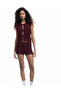 Lace-Up Regular Waist Knitwear Mini Shorts - 2