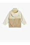 Long Sleeve Color Block Zipper Pocket Hooded Seasonal Jacket - 2