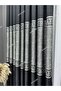 Panel Background Curtain, Amasra Elegans Series, Black Silver Gray Blackout, Blackout (Single Panel) - 2