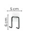 Adhesive Double Hook Bathroom Kitchen Hanger Metal Hanger Wall Hanger Organizer - 4