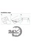 Stainless Steel Toilet Paper Holder and 2Pcs Square Towel Hanger Set - Instant Easy Assembly - 4