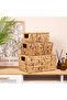 صندوق قش مستطيل متعدد الأغراض بغطاء M 33x24 سم - 2