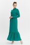 Buttoned Gathered Women's Hijab Dress - 2