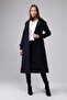 Raglan Sleeve Seasonal Lined Long Trench Coat, Cap - 5