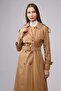 Raglan Sleeve Seasonal Lined Long Trench Coat, Cap - 6