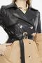 Leather Women's Trench Coat - 4