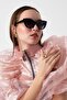 Cat Eye Black Women's Sunglasses Apsp045500 - 4