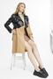 Leather Women's Trench Coat