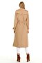 Seasonal Lined Women's Long Trench Coat-cap - 7