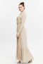 Buttoned Gathered Women's Hijab Dress - 4