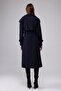 Raglan Sleeve Seasonal Lined Long Trench Coat, Cap - 8