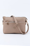 Mink Shk226 Faux Leather, Zippered 3 Compartment Hand, Arm and Shoulder Bag